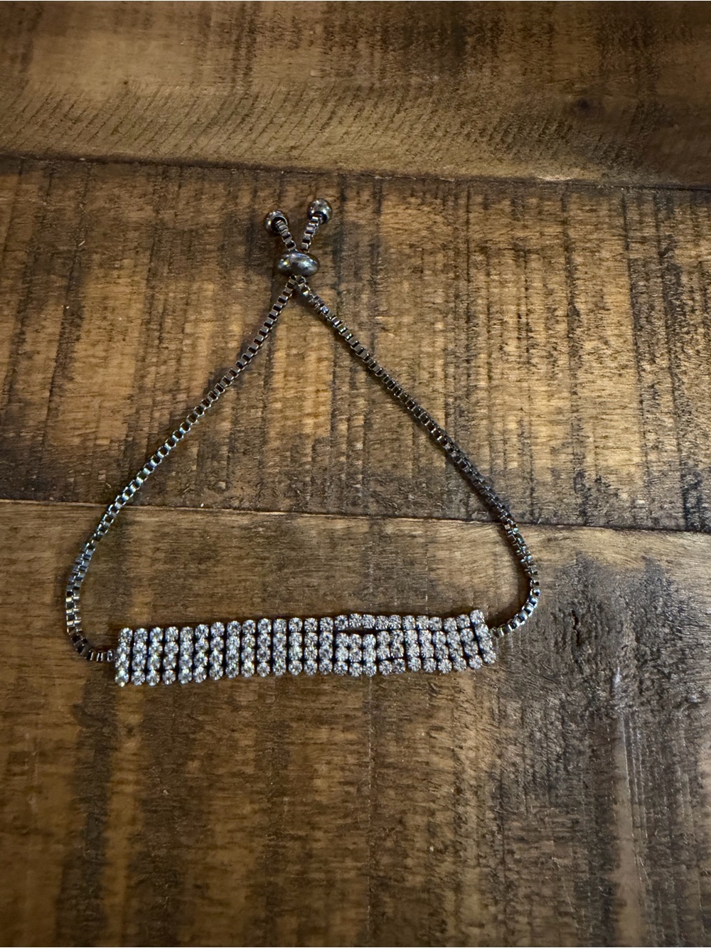 Paparazzi a diamond a dozen Adjustable Bracelet
